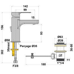 Mitigeur lavabo c2 ULTIMA