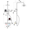 Colonne douche thermostatique économique ultima chromé