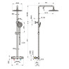 Colonne douche thermostatique ULTIMA chromé c3