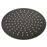 Pomme de tête ronde 250 mm PVD noir mat