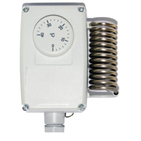 Thermostatique ambiance étanche IP54 mécaniqueRéglage Chaud -5°C/ +35°C / 544405