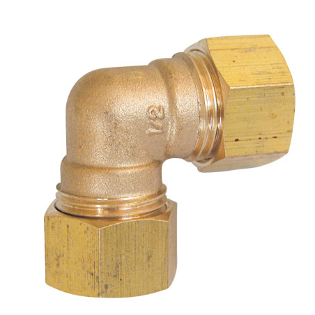 Raccord BICONE Coude Égal - 10pour tube Cuivre