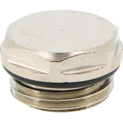 Bouchon plein 1/2" pour radiateur Aciersous Blister de10 10 bar 100°C