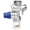 Groupe de sécurité vertical inox Ch 3/4'' pour chauffe-eau jusqu'à 10 kW, agrée