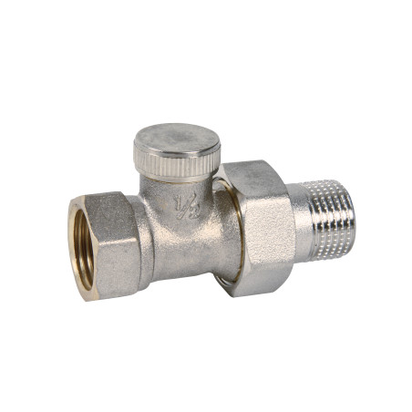 Té de réglage gamme "A" 1/2" nickelésans joint sur la douille