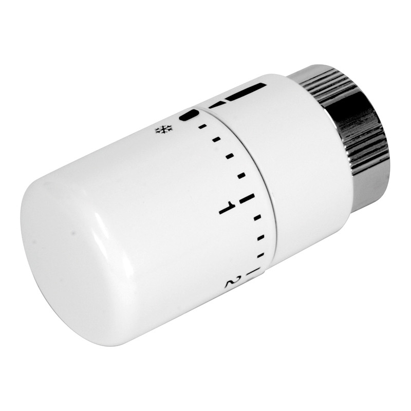 Tête thermostatique ILHINA Blocable Blanche RAL 9016métal M30x1.5