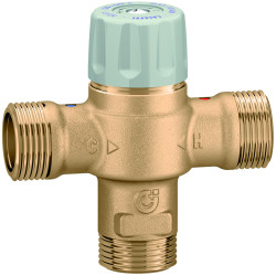 MIXCAL - Mitigeur thermostatique laiton 3/4" fonction anti-brûlure.