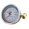 Manothermomètre Ø80 axial 0-4bar 0-120°Cavec douille de montage1/2" M