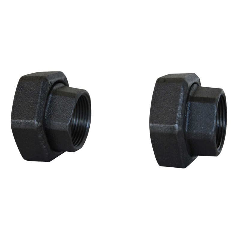 Raccord Union Fonte G 2" - 1"1/4 Fsachet de 2 portées à portée plate