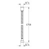 Flexible métal double agrafage 175 cm, réf. 2575A