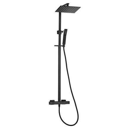 Colonne de douche thermostatique PVD noir mat