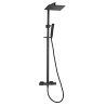 Colonne de douche thermostatique PVD noir mat