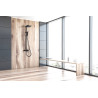 Colonne de douche thermostatique PVD noir mat