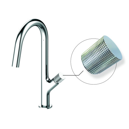 Mitigeur de cuisine tropic chromé manette antiderapente