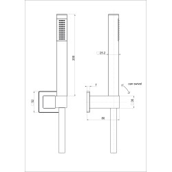 Kit duplex flex pvc douchette 957a