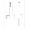 Kit duplex flex pvc douchette 957a