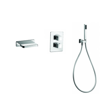 Formule bain-douche thermostatique encastrée - bec cascade DAX