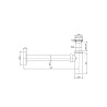 Siphon totem court PVD tortora