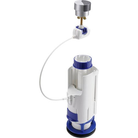 Mécanisme double volume économiseur d'eau, système à câble universel, culot G 2"