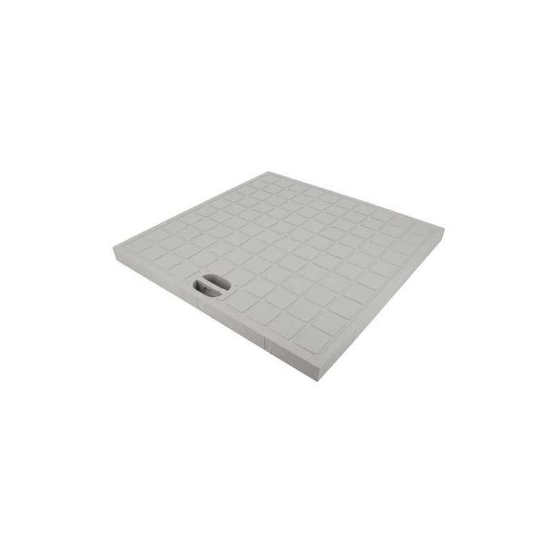 Tampon léger 38x38, pour regard pluvial 40x40x40 cm, gris clair