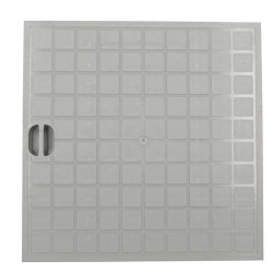 Tampon léger 38x38, pour regard pluvial 40x40x40 cm, gris clair