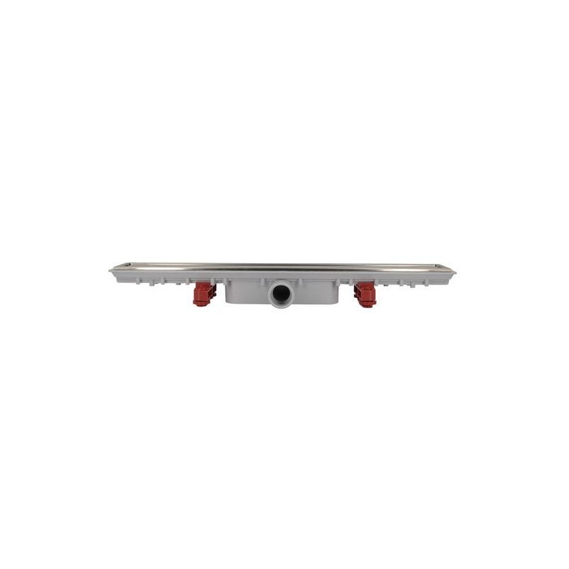 Caniveau de douche DOCIA®XS, faible hauteur, avec grille réversible l., corps l., avec natte