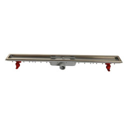 Caniveau douche faible hauteur s/gr+natte d40