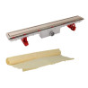 Caniveau douche grille rever+natte