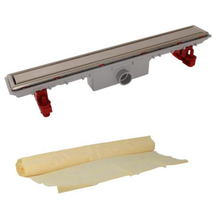 Caniveau douche grille rever+natte