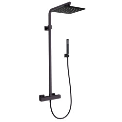 Colonne de douche thermostatique DAX noir mat PVD