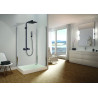 Colonne de douche thermostatique DAX noir mat PVD