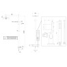 Colonne de douche thermostatique DAX noir mat PVD