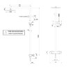Colonne de douche tank 200 laiton 200x200