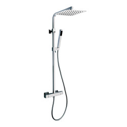 Colonne de douche TANK 250 laiton, mitigeur thermostatique