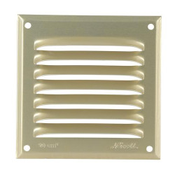 Grille persienne aluminium doré