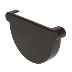 Fond de gouttière TECHTAN®, gouttière demi-ronde à coller LG25, marron