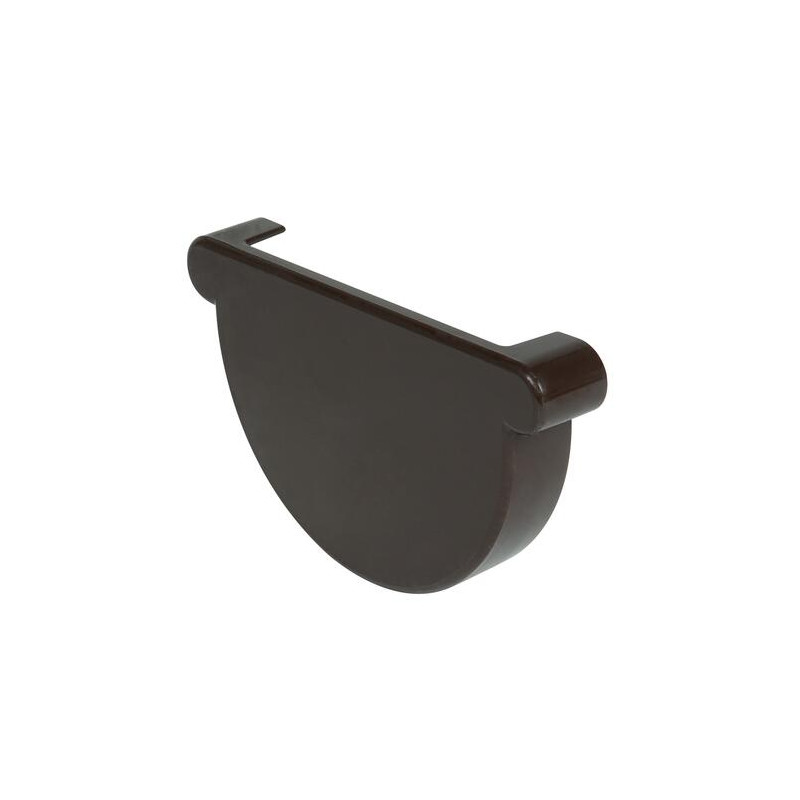 Fond de gouttière TECHTAN®, gouttière demi-ronde à coller LG25, marron