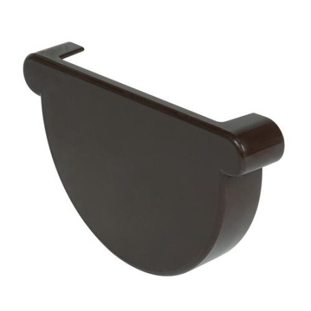 Fond de gouttière TECHTAN®, gouttière demi-ronde à coller LG25, marron