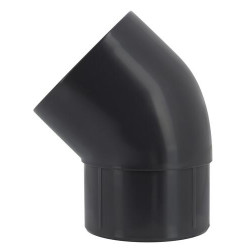 Coude esthétique TECHTAN® 45°, mâle-femelle, descente de gouttière