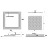 Rain light square version interrupteur
