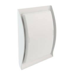 Grille d'aération design NEOLIA® spéciale gaz, blanche, en PVC