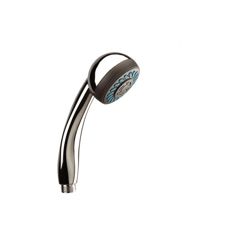 Douchette à main Clipper 2 jets anticalcaire, ABS chromé Ø 69 mm, raccord G 1/2
