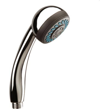 Douchette à main Clipper 2 jets anticalcaire, ABS chromé Ø 69 mm, raccord G 1/2