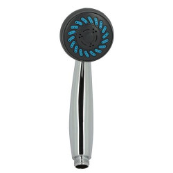 Douchette à main Clipper 2 jets anticalcaire, ABS chromé Ø 69 mm, raccord G 1/2
