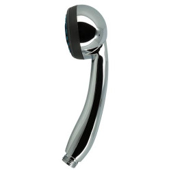 Douchette à main Clipper 2 jets anticalcaire, ABS chromé Ø 69 mm, raccord G 1/2