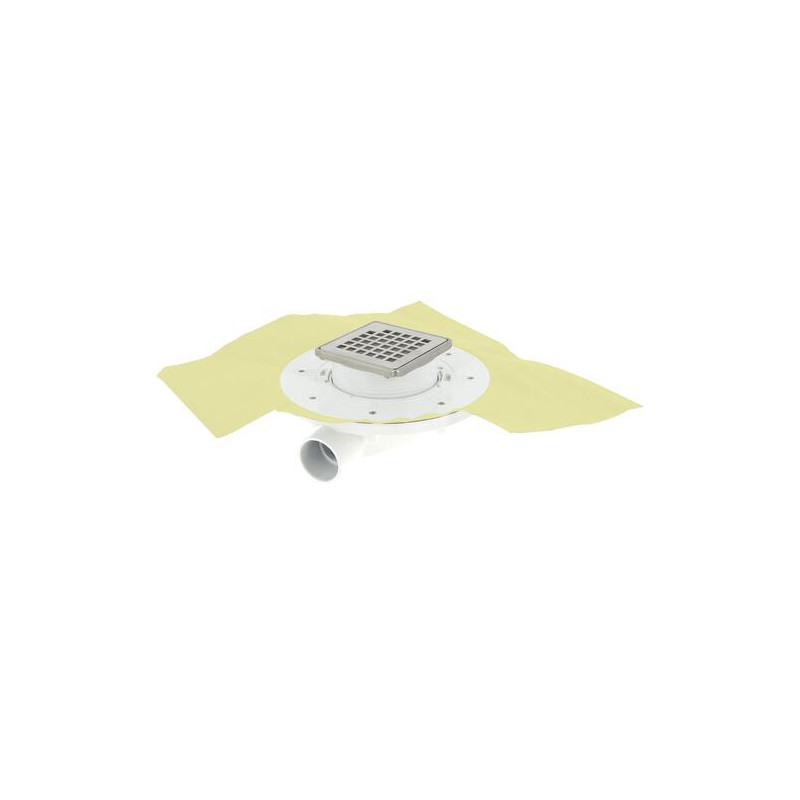 Siphon de douche DOCIA®XS Magnetech®, faible hauteur, sortie horizontale, NC