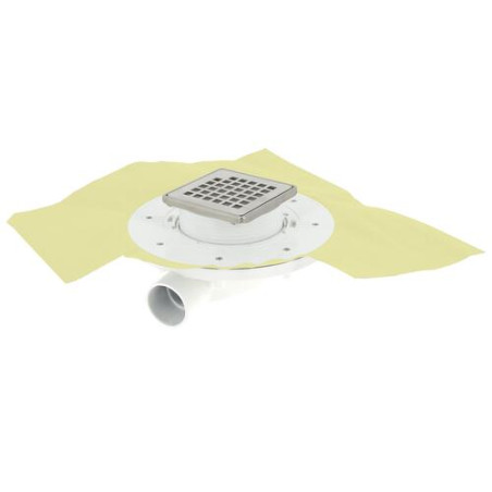 Siphon de douche DOCIA®XS Magnetech®, faible hauteur, sortie horizontale, NC