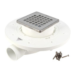 Siphon de douche DOCIA®XS Magnetech®, faible hauteur, sortie horizontale, NC