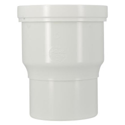 Pipe sortie droite de WC, en PVC blanc, Ø 100, Ø DM mini 85, Ø DM maxi 107