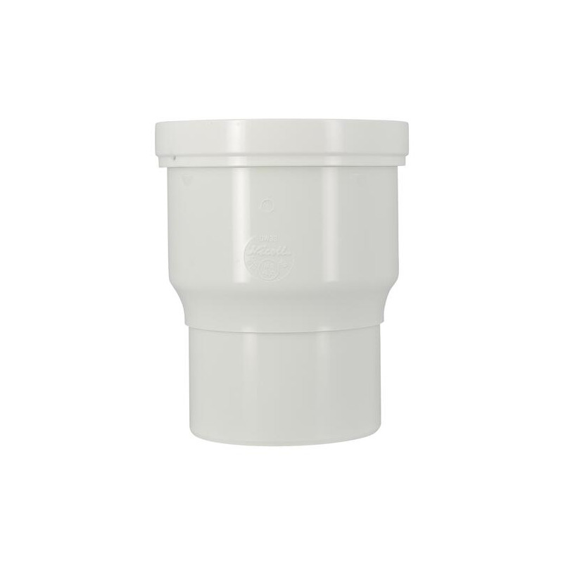 Pipe sortie droite de WC, en PVC blanc, Ø 100, Ø DM mini 85, Ø DM maxi 107